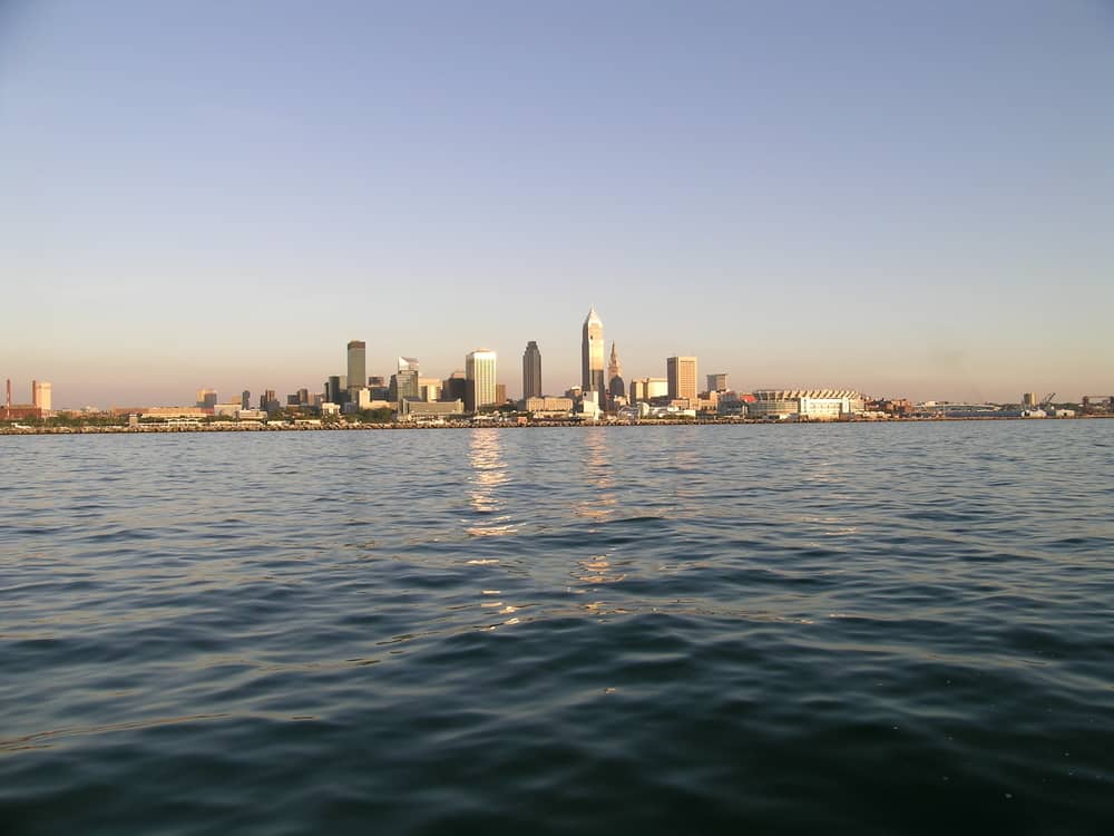 View of Cleveland from Lake Erie