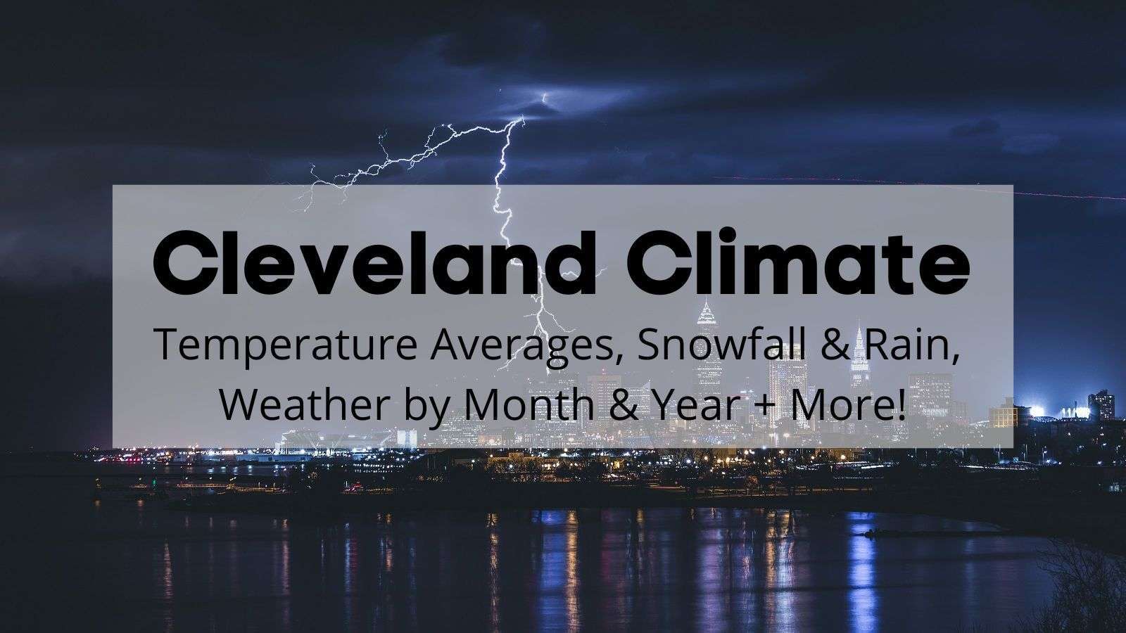 Cleveland Climate ⛅ ️ Cleveland Temperature Averages, Weather by