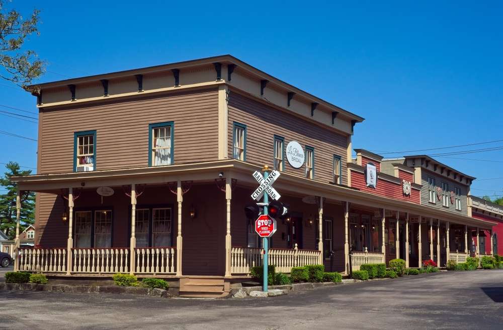 Olmsted,Falls train station in Oh Usa
