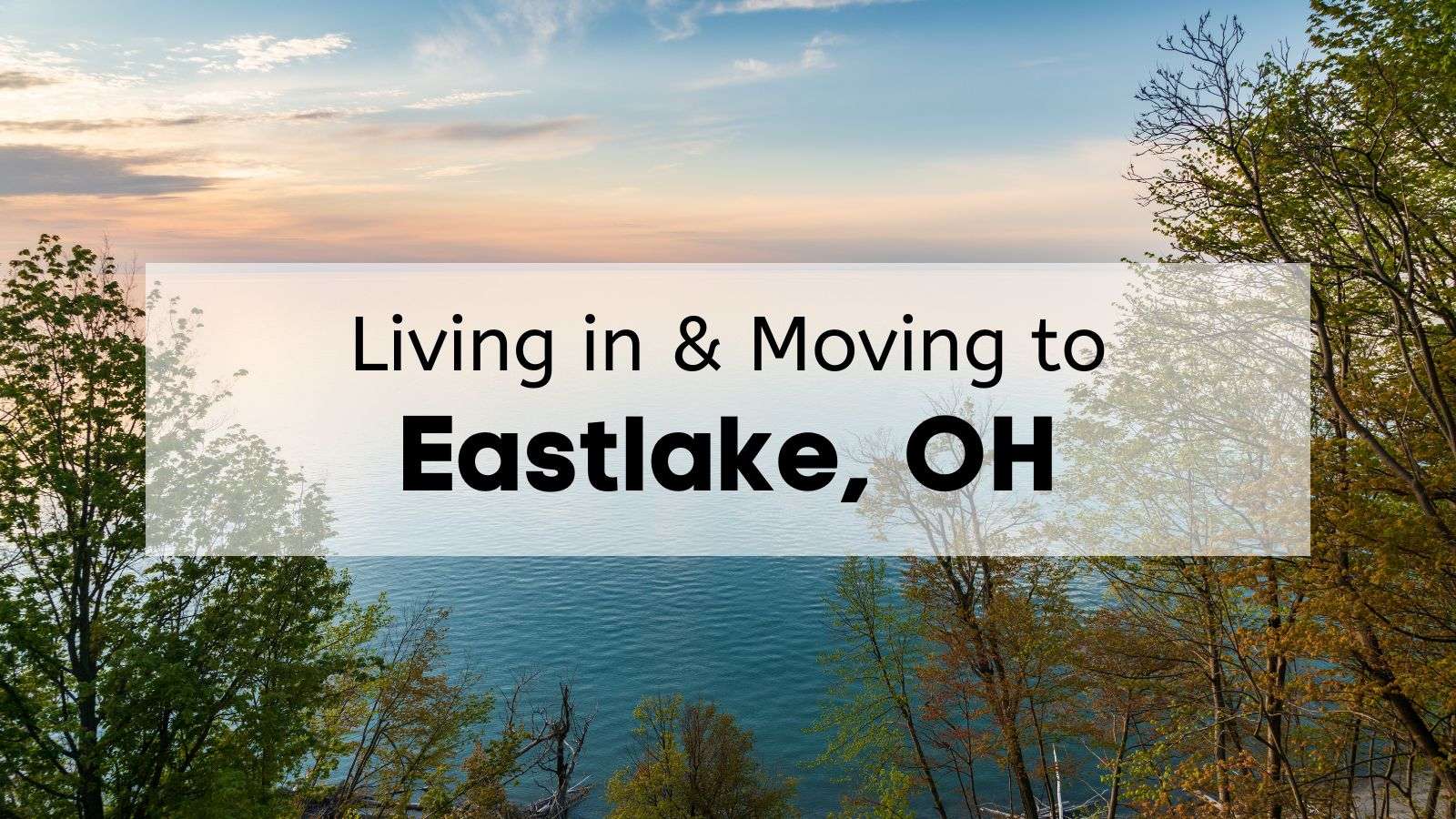 A view of Lake Erie on a clear day from Eastlake Ohio
